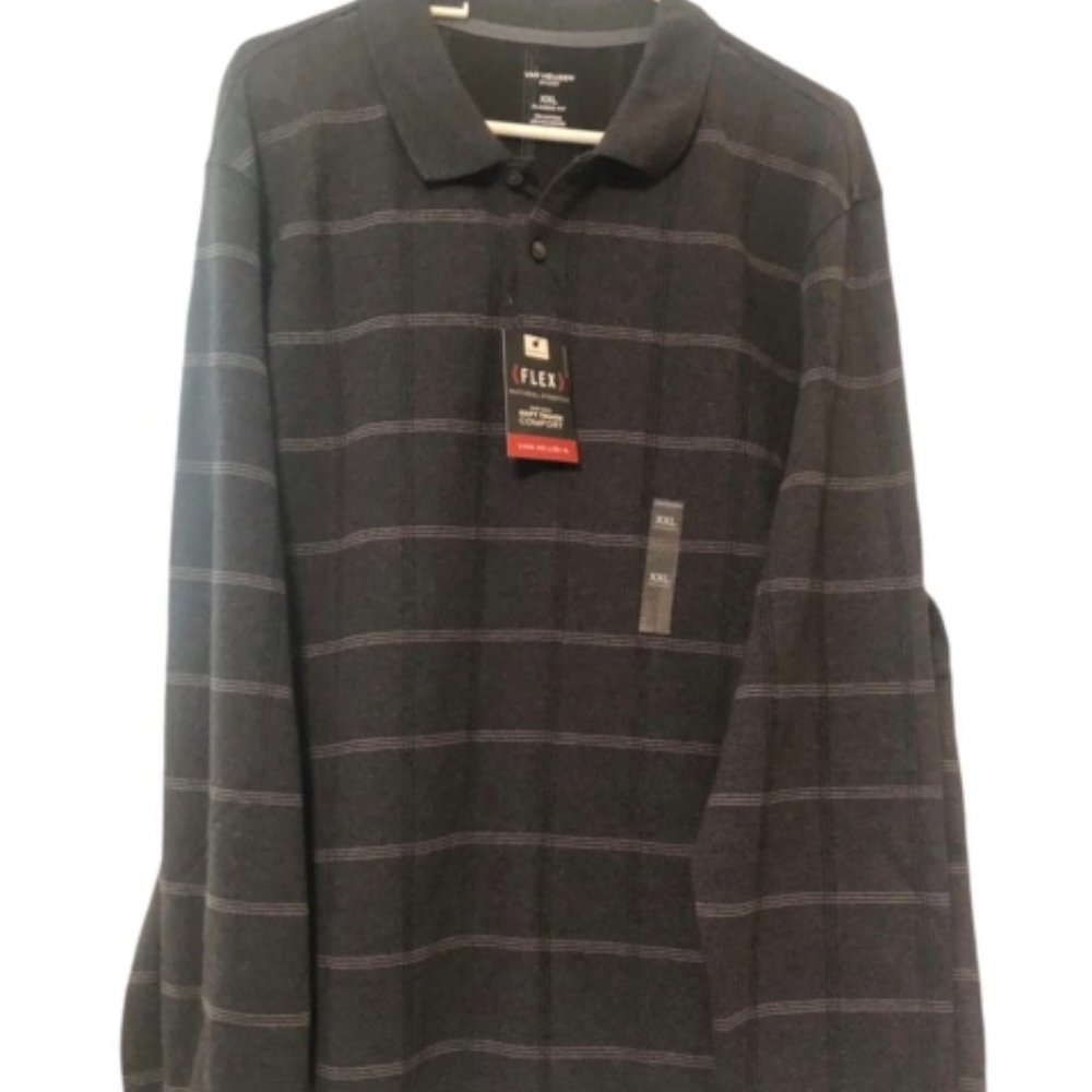 Van Heusen New Men's Long Sleeve Knit  Shirt XXL